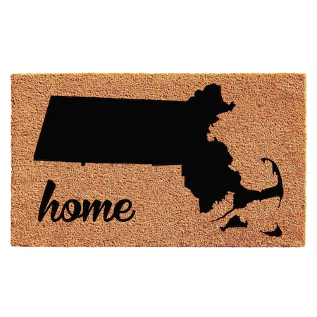 Calloway Mills Entrance Mat, Coir, Natural, Black 105262436